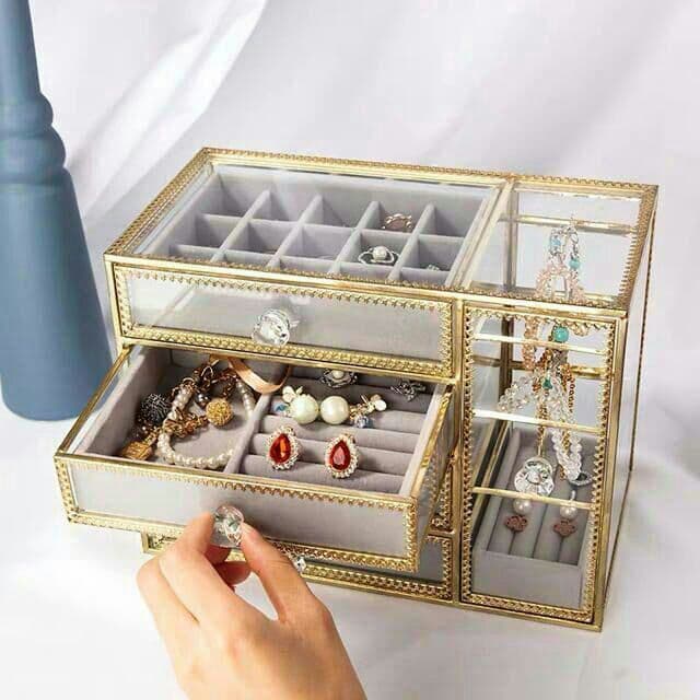 ジュエリーボックス アクセサリーケース アクセサリー収納 ピアス収納