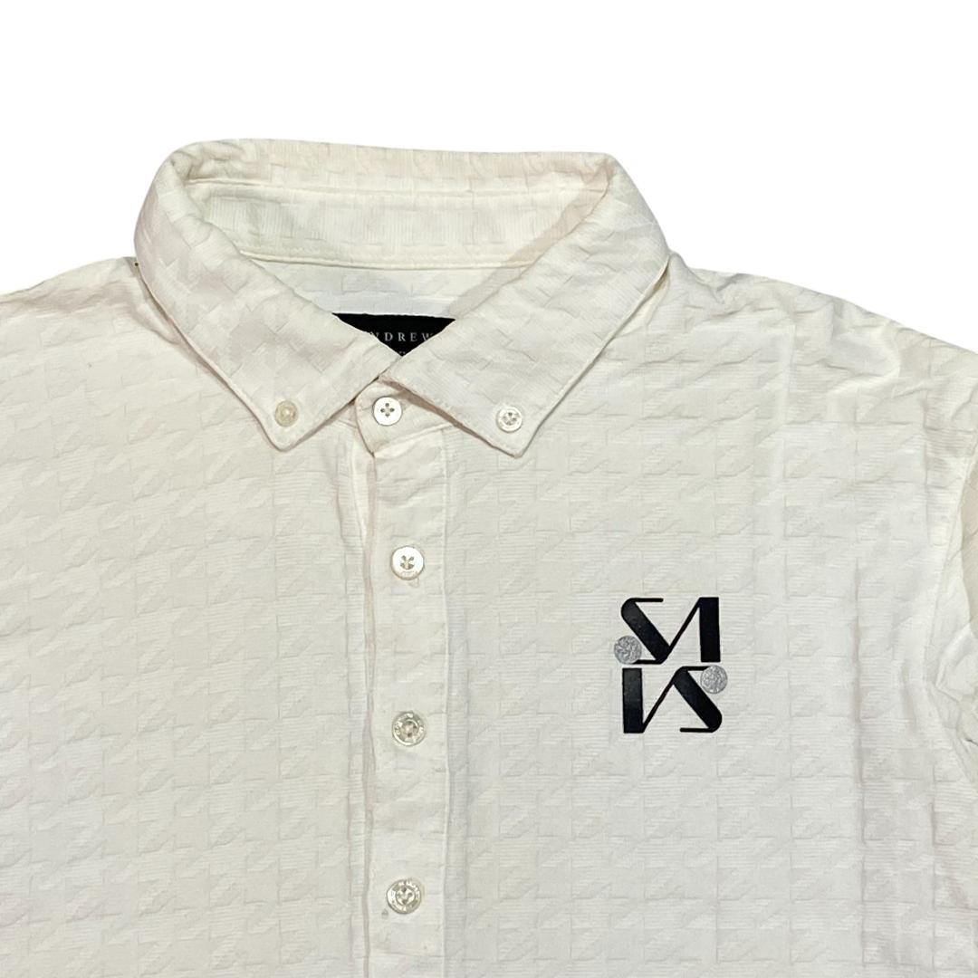 St ANDREWS セントアンドリュース 長袖 ポロシャツ M ホワイト