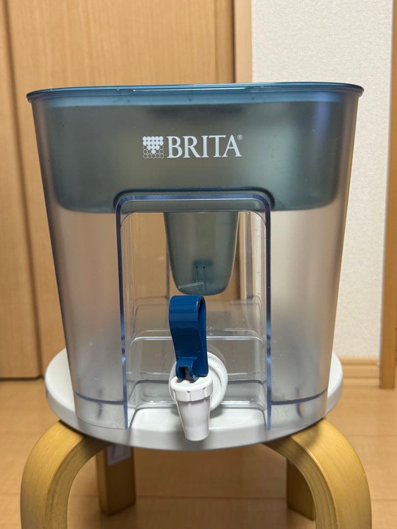 BRITA 浄水器 透明・青　純正カートリッジ5個