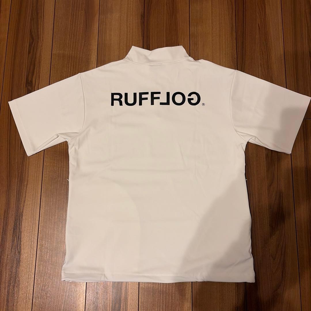 RUFFLOG ラフロッグ　ハーフジップ モックネックシャツ サイズM ホワイト