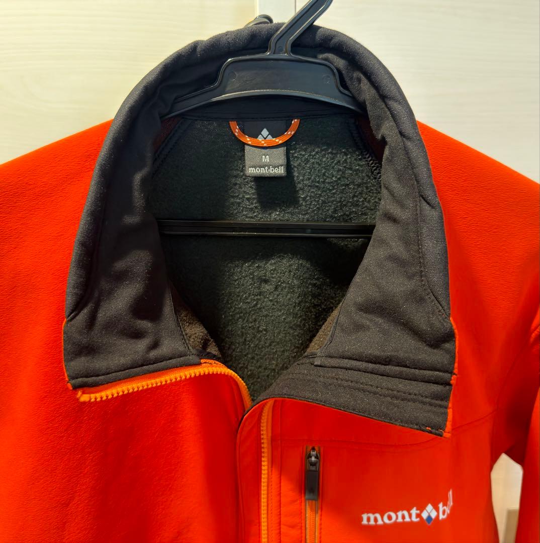 【美品】mont-bell メンズ ウィンターサイクルジャケット M オレンジ