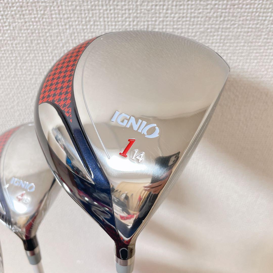 【ほぼ未使用】IGNIO イグニオ　レディース　クラブセット　キャディバッグ付き