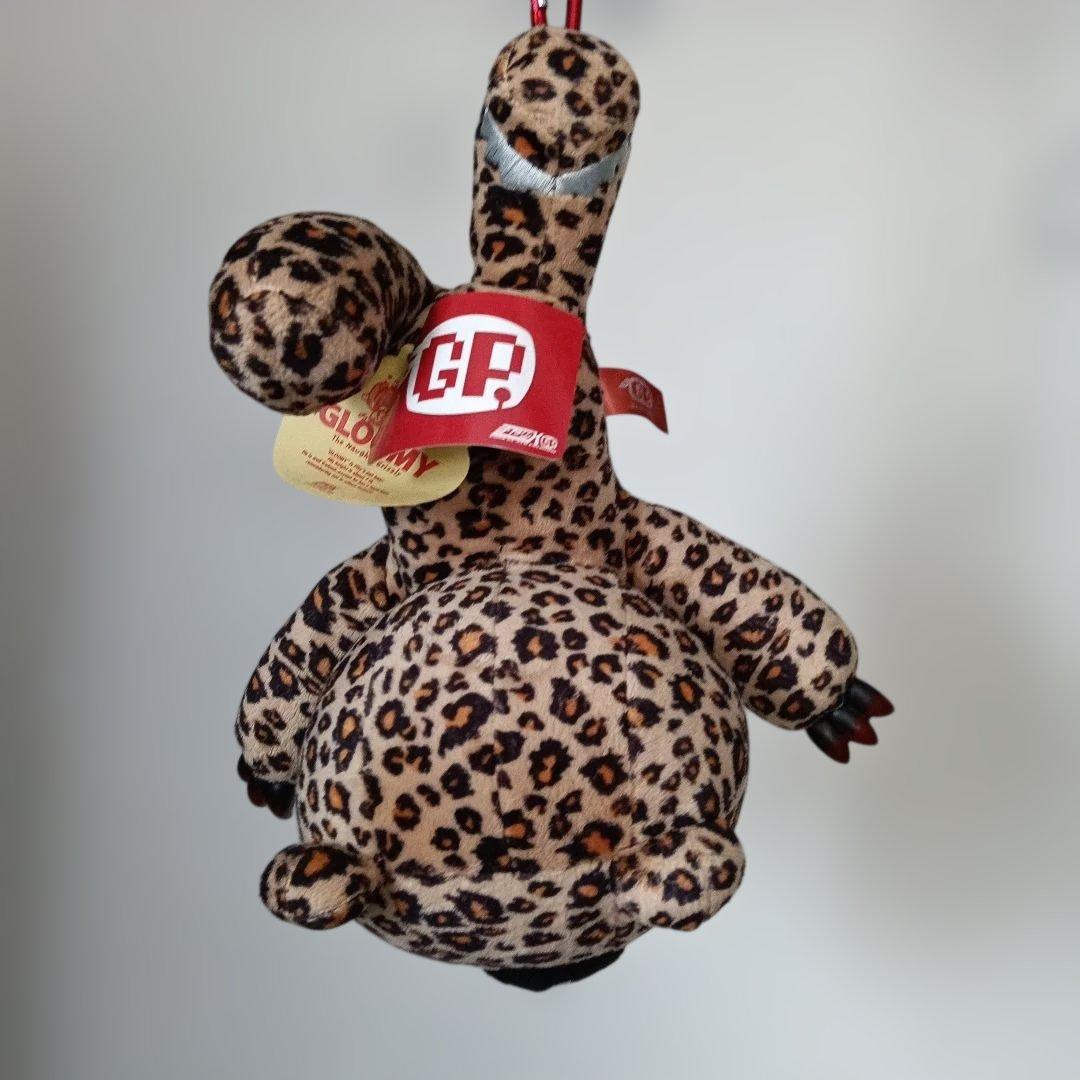 ヒョウ柄ぬいぐるみ GPタグ付き グルーミー パスケース