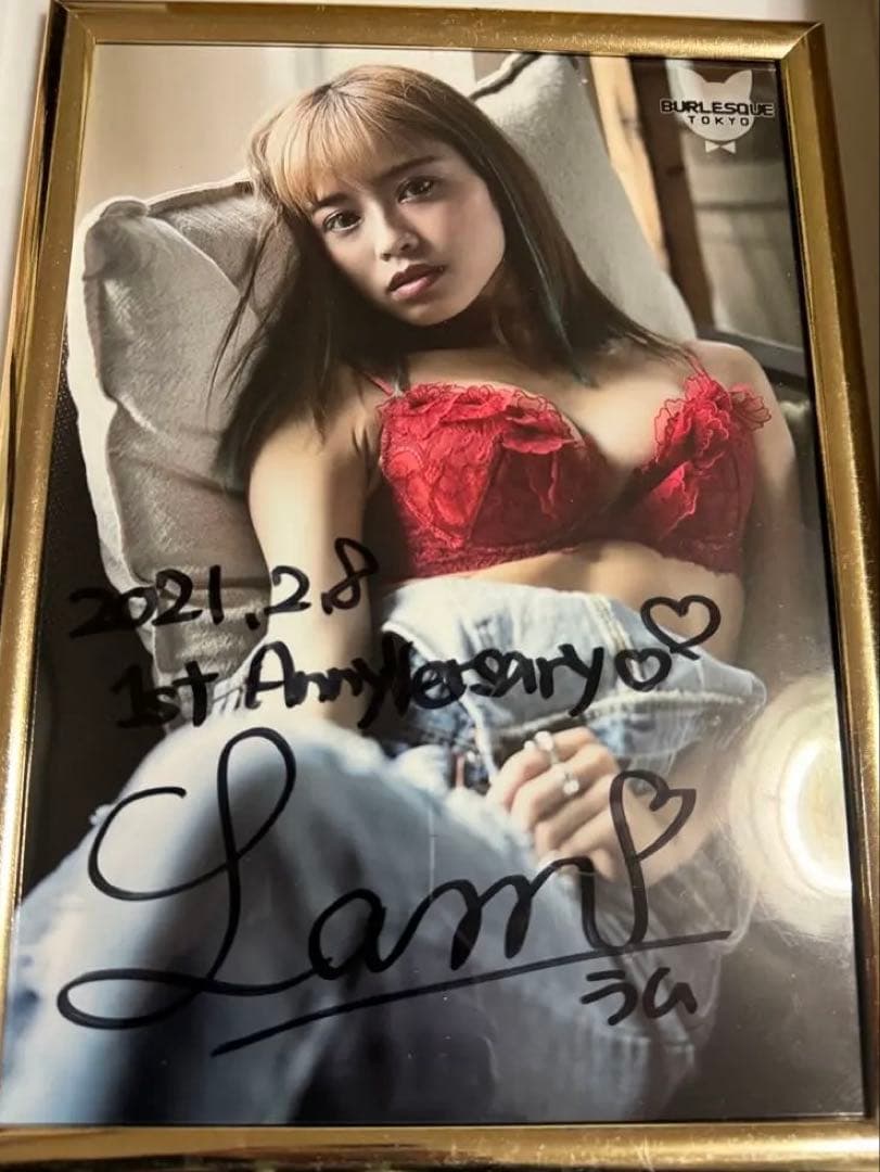 ちゅらさん6 ロクサンエンジェル　ラム　直筆サイン入りパネル写真　バーレスク東京