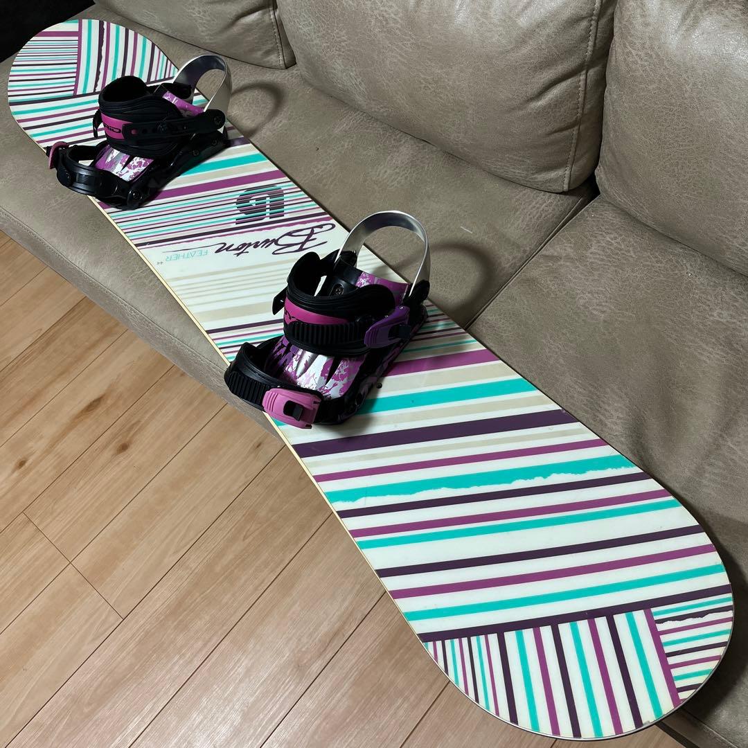 BURTON FEATHER 144cm バインディングセット 23〜25.5