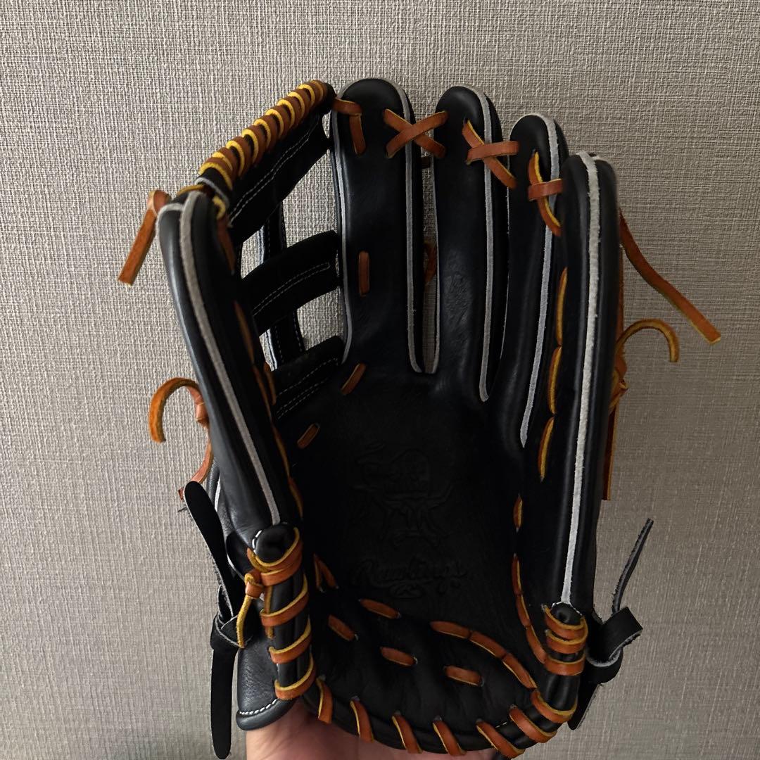 Rawlings 軟式グローブ 黒　外野