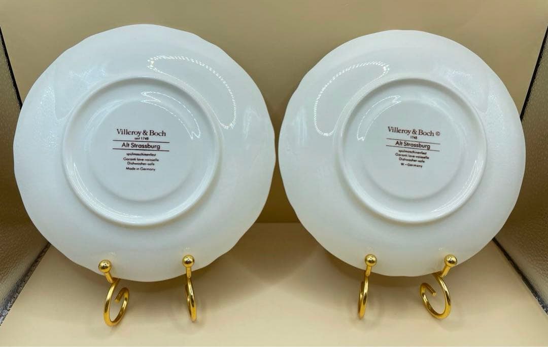 ビレロイ&ボッホ Alt Strassburg スープ皿＆ソーサー4点セット