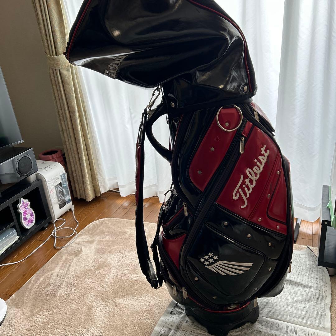 Titleist キャディバッグ 赤黒