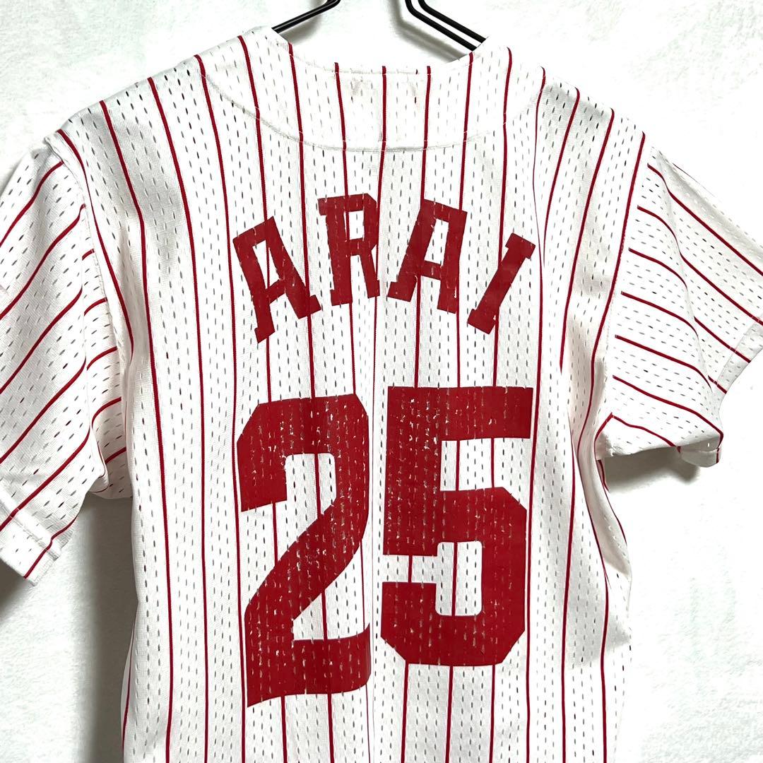 広島東洋カープ　ALL-IN 新井貴浩 25 ユニフォーム ストライプ　S