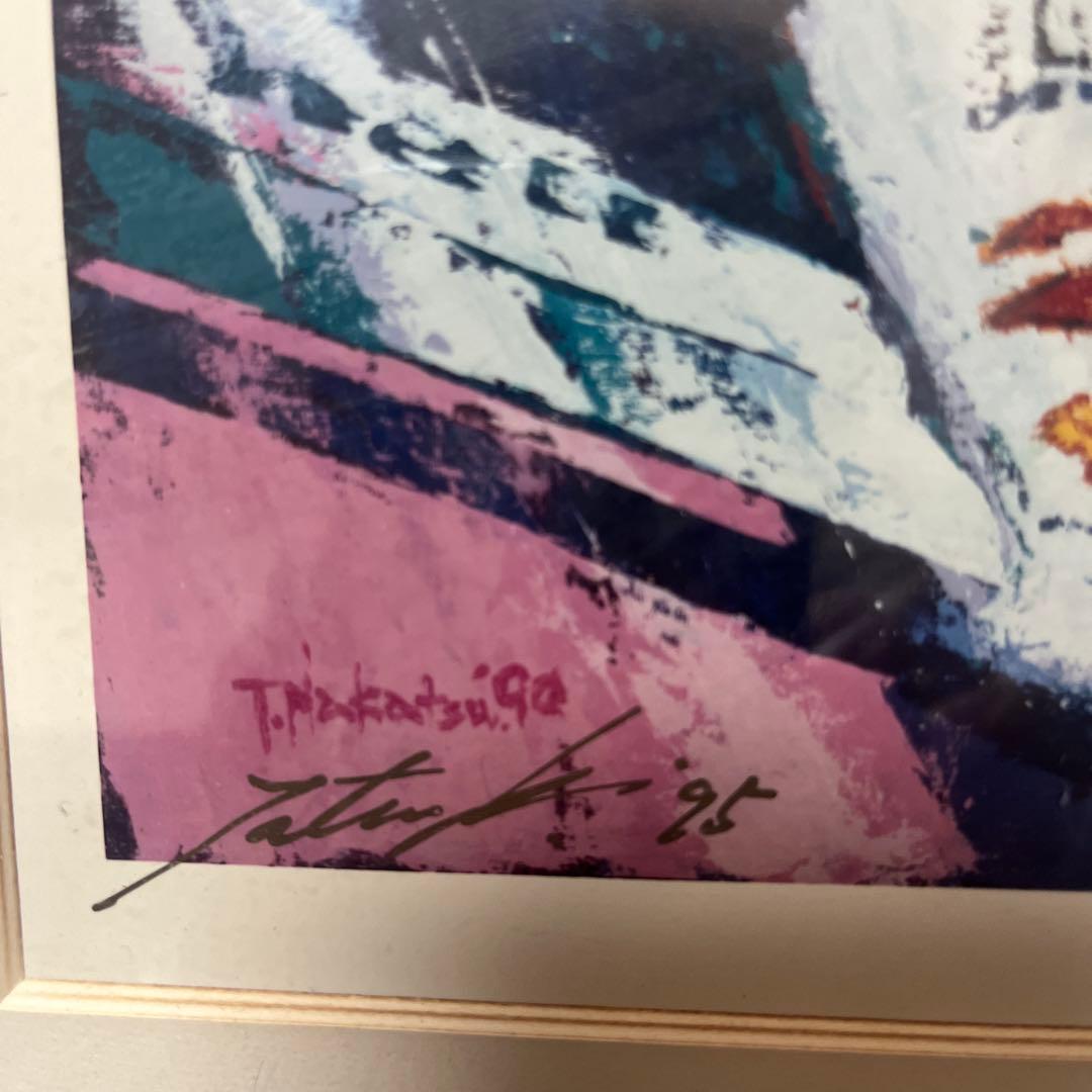 フォーミュラカーアイルトンセナ抽象画 1992年