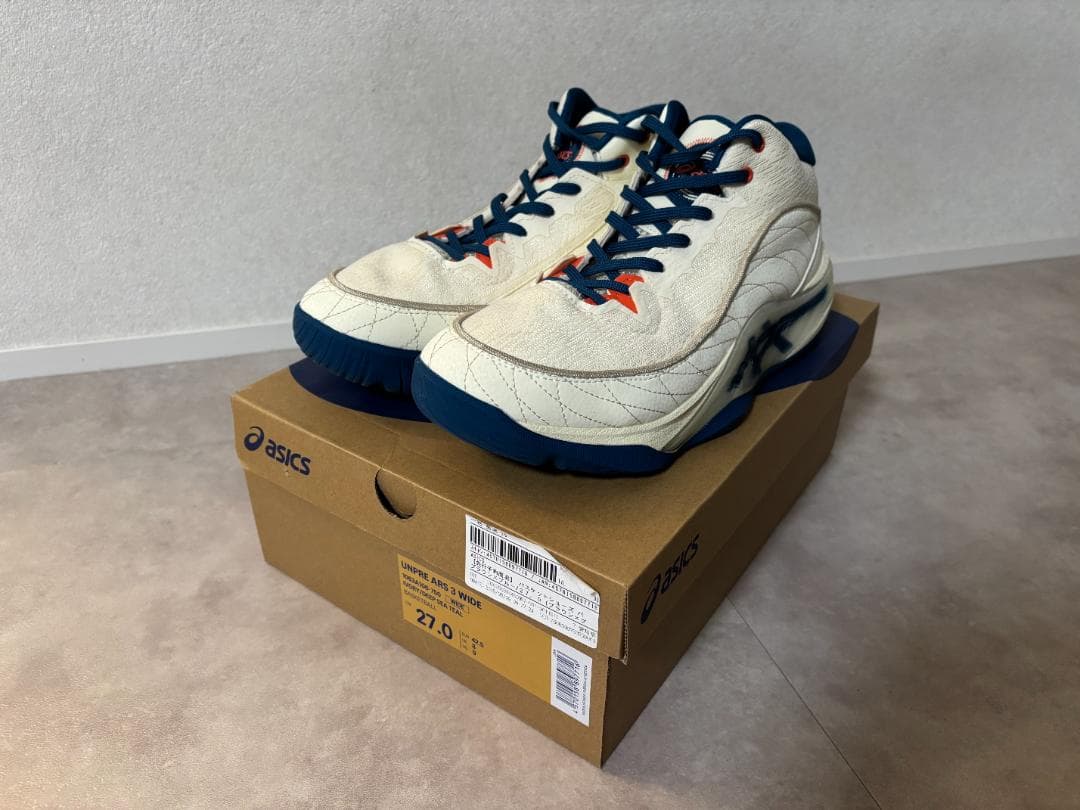 【ほぼ新品】ASICS　アンプレアルス３　 ワイド　27.0cm　箱有