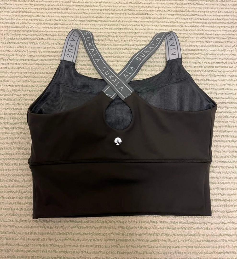 【SUKALA】バッククロスロゴブラトップ エスプレッソ Ｍ