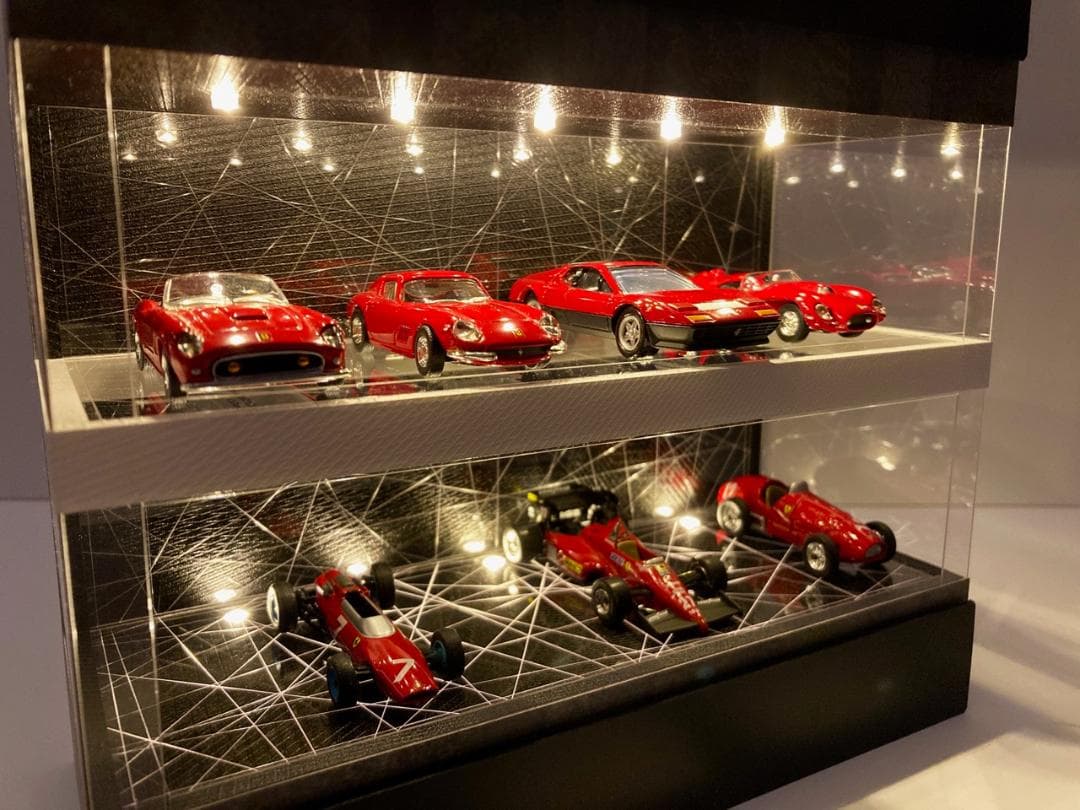 1/64展示10台可能・WH&RBK・2層式ディスプレーBOX / ネオジオラマ