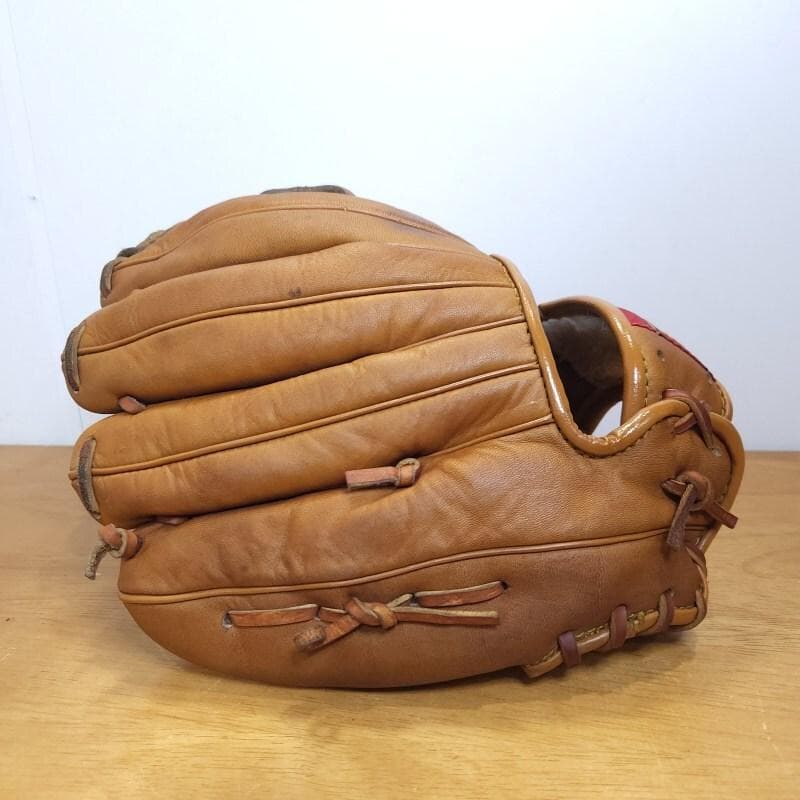 ローリングス ビンテージ 布ラベル サークルR 金具ハトメ 内野用 軟式グローブ