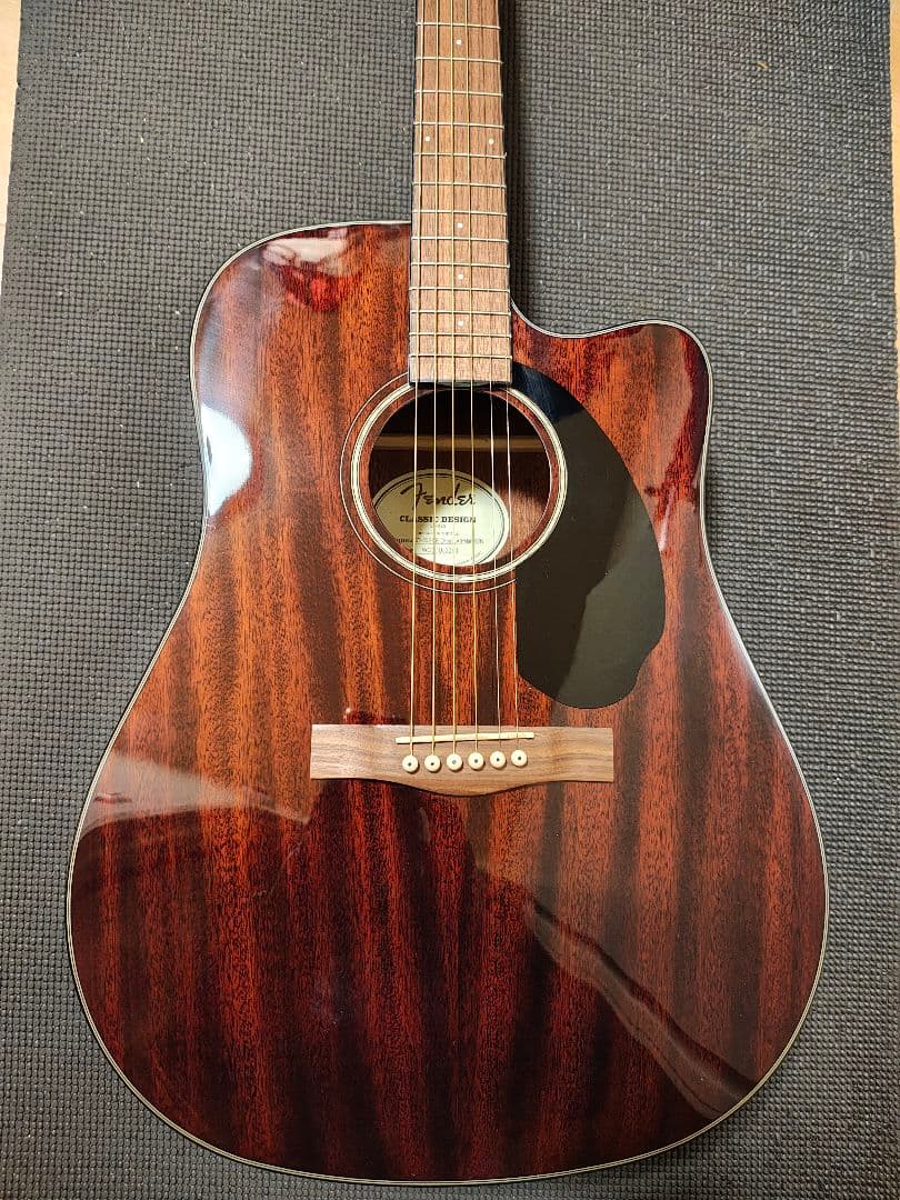 Fender CD-60SCE ALL MAH WN/極美品ハードケース付