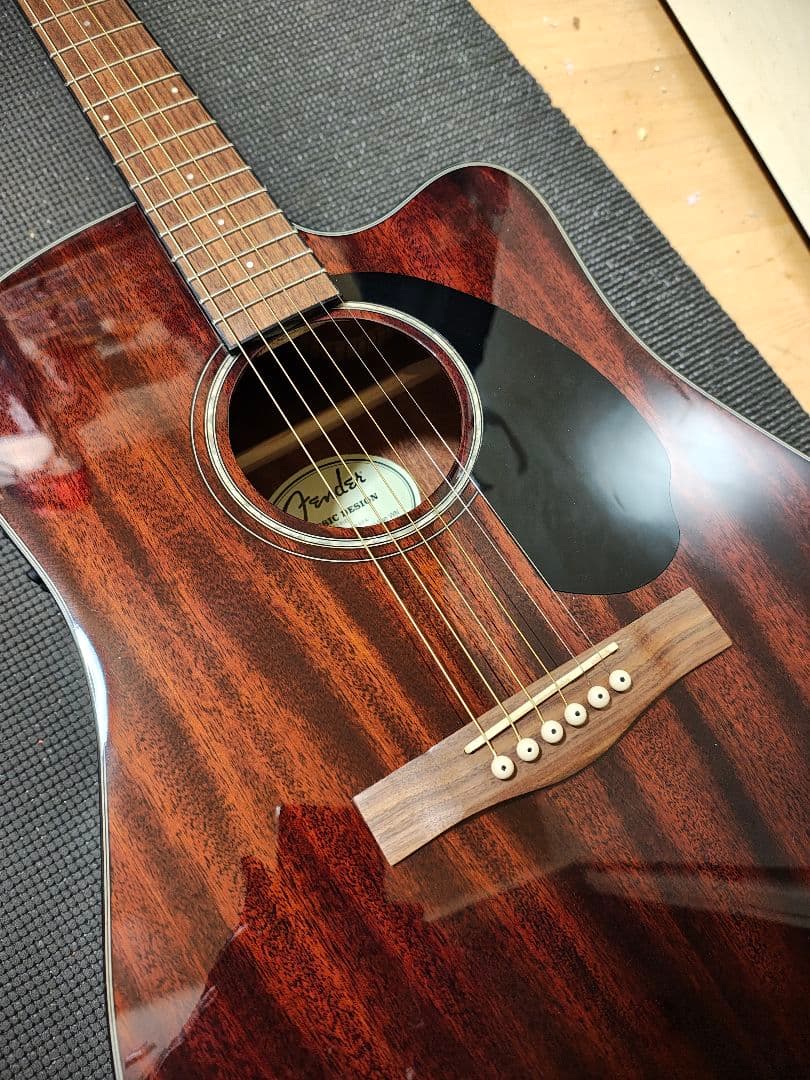 Fender CD-60SCE ALL MAH WN/極美品ハードケース付