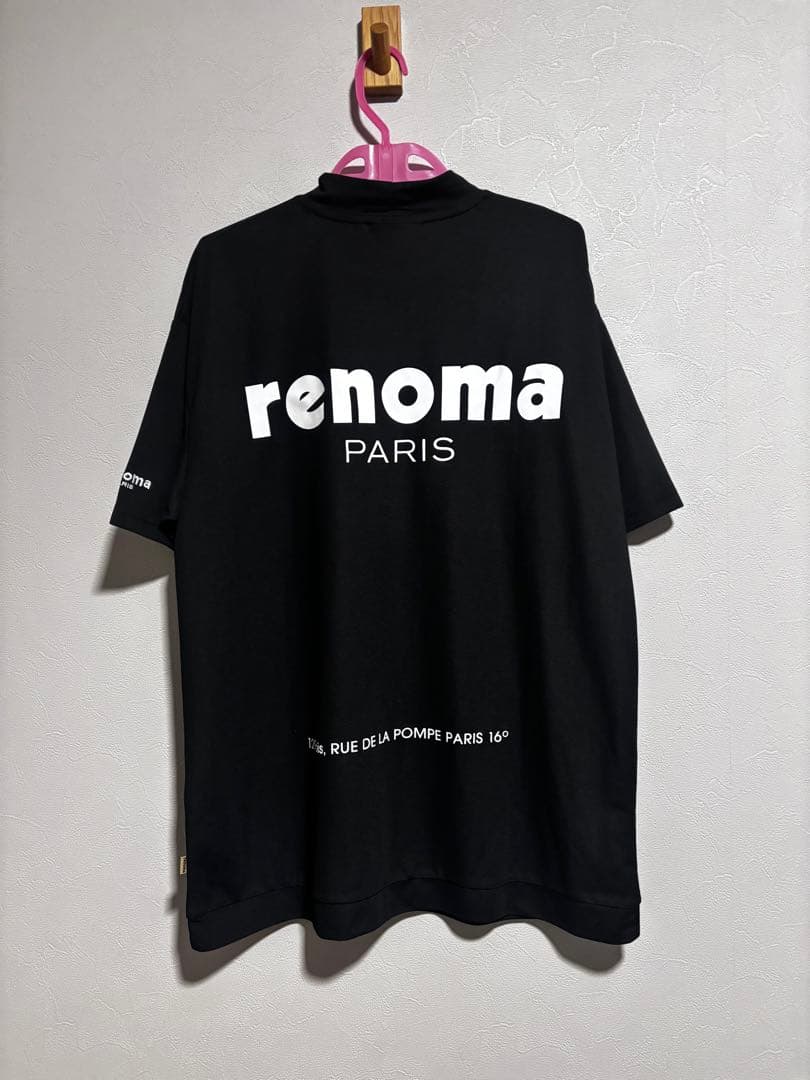 renoma golf レノマゴルフ　バックロゴモックネックシャツ　L