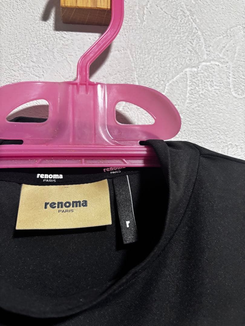 renoma golf レノマゴルフ　バックロゴモックネックシャツ　L