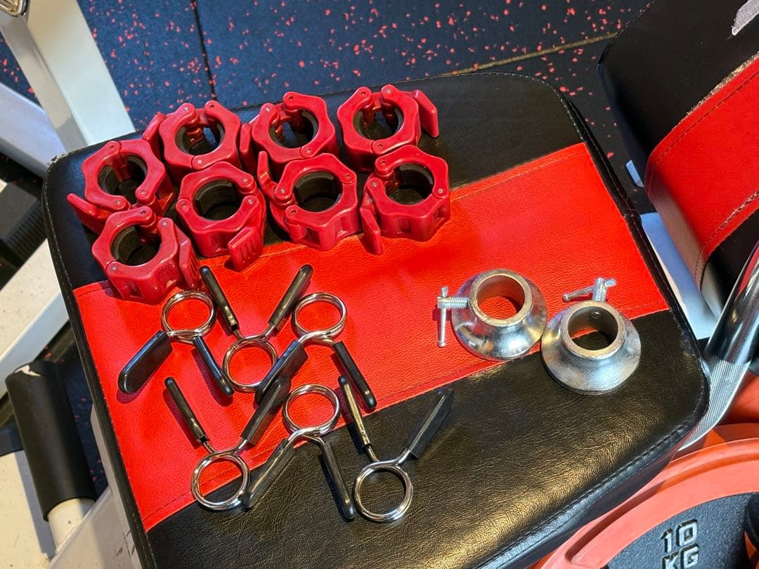 【岡山市内：配送可能】総重量215kg！アイロテック一式 ダンベル/プレート