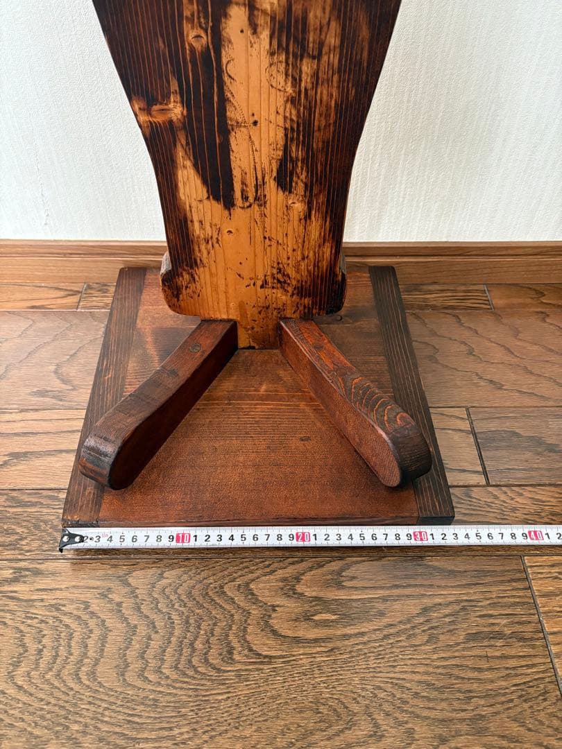 アンティーク調ウサギ型木製スタンド