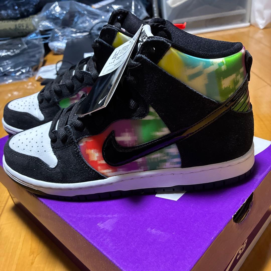 Nike Dunk High ブラック/ホワイト/マルチカラー