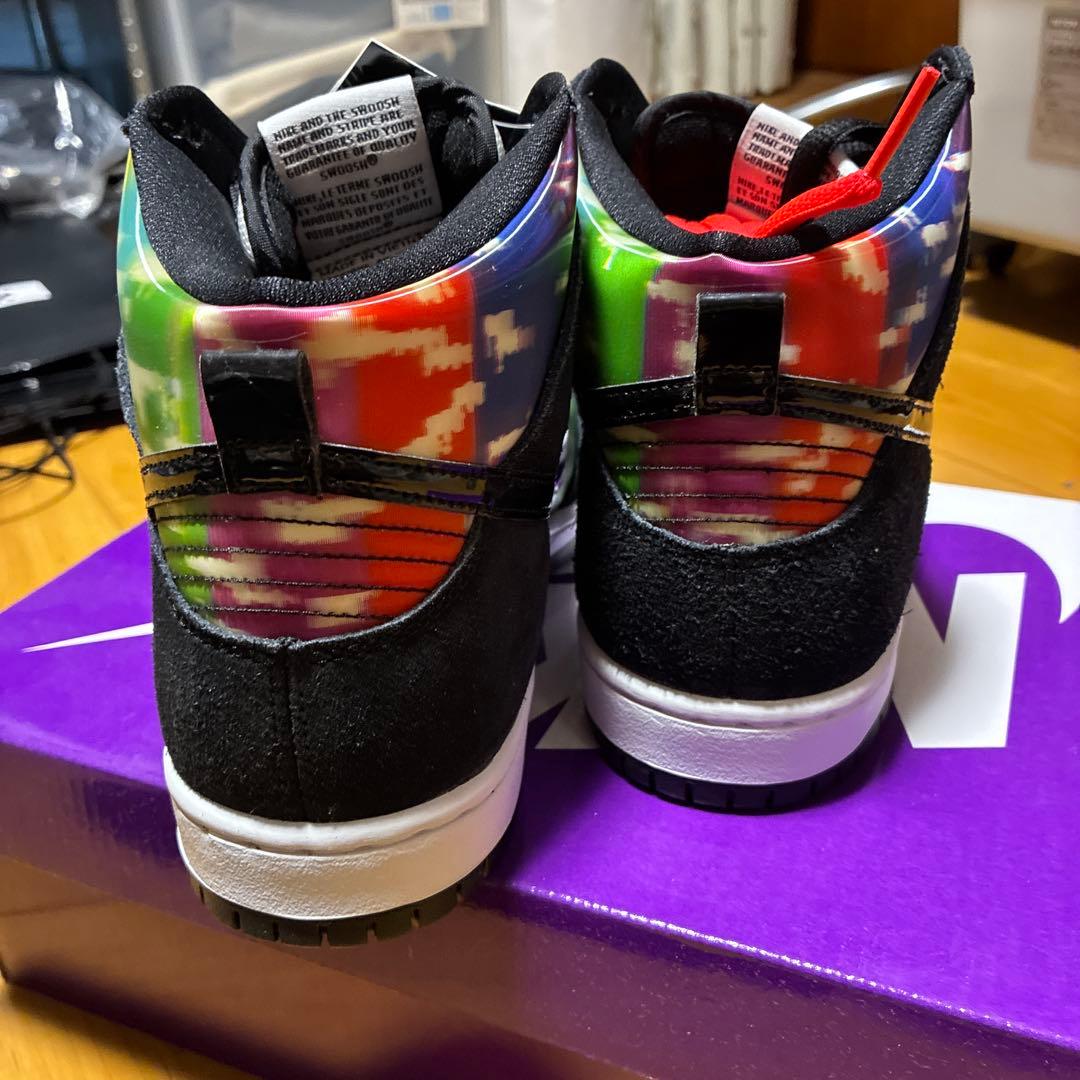Nike Dunk High ブラック/ホワイト/マルチカラー