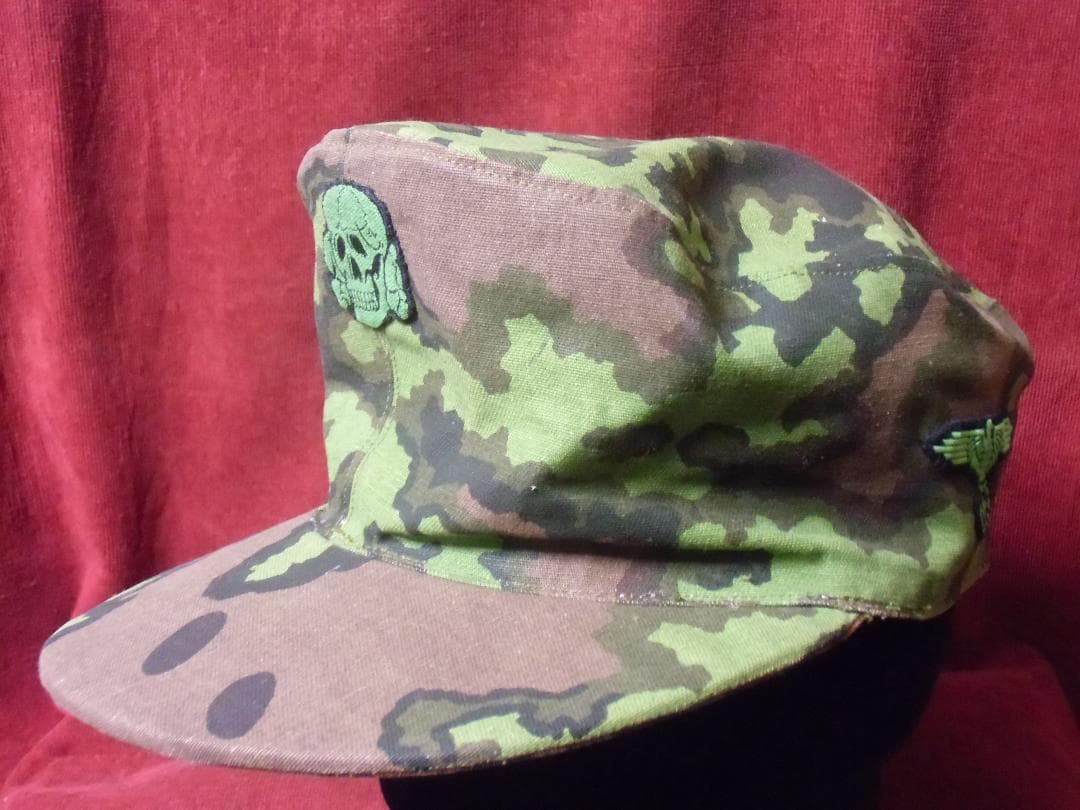 ⊞ドイツ軍＊リバーシブル迷彩キャップ＊サイズ約５９ｃｍ（ＣＯＰＹ/複製品）