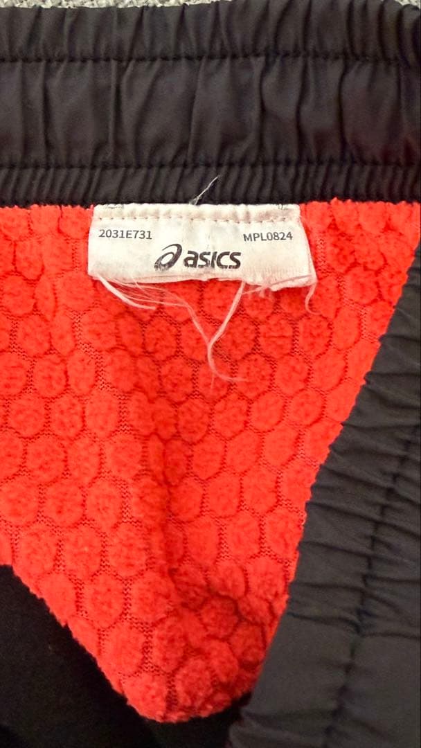 【美品】ASICS アシックス 上下セット XL ホワイト×ブラック ジャージ
