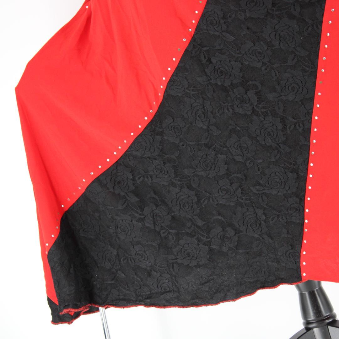 【美品 社交ダンス衣装】ワンピース ドレス ICHIOKU 黒 レース 上品