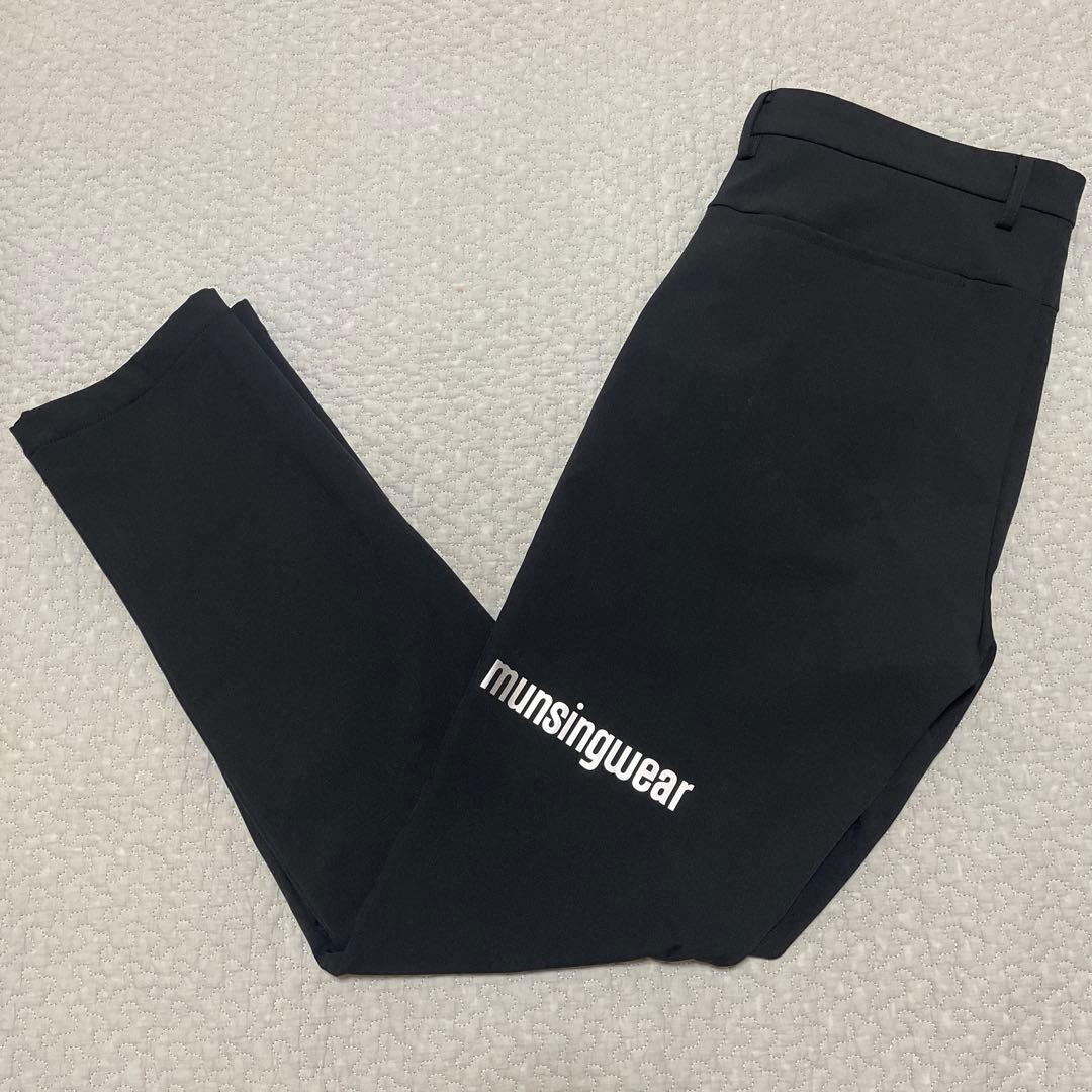 美品 マンシングウェア ENVOY 防風 ストレッチパンツ 88 LL 黒