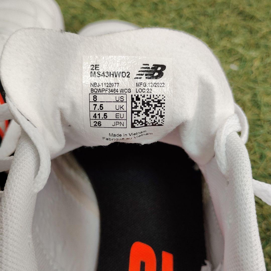 New Balance 442 サッカーシューズ ホワイト　26㎝
