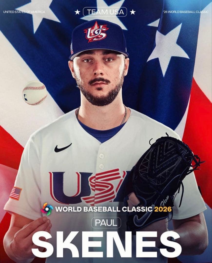 超激レア　WBC アメリカ代表 スキーンズ 記念ボール（No.28/30）即完売