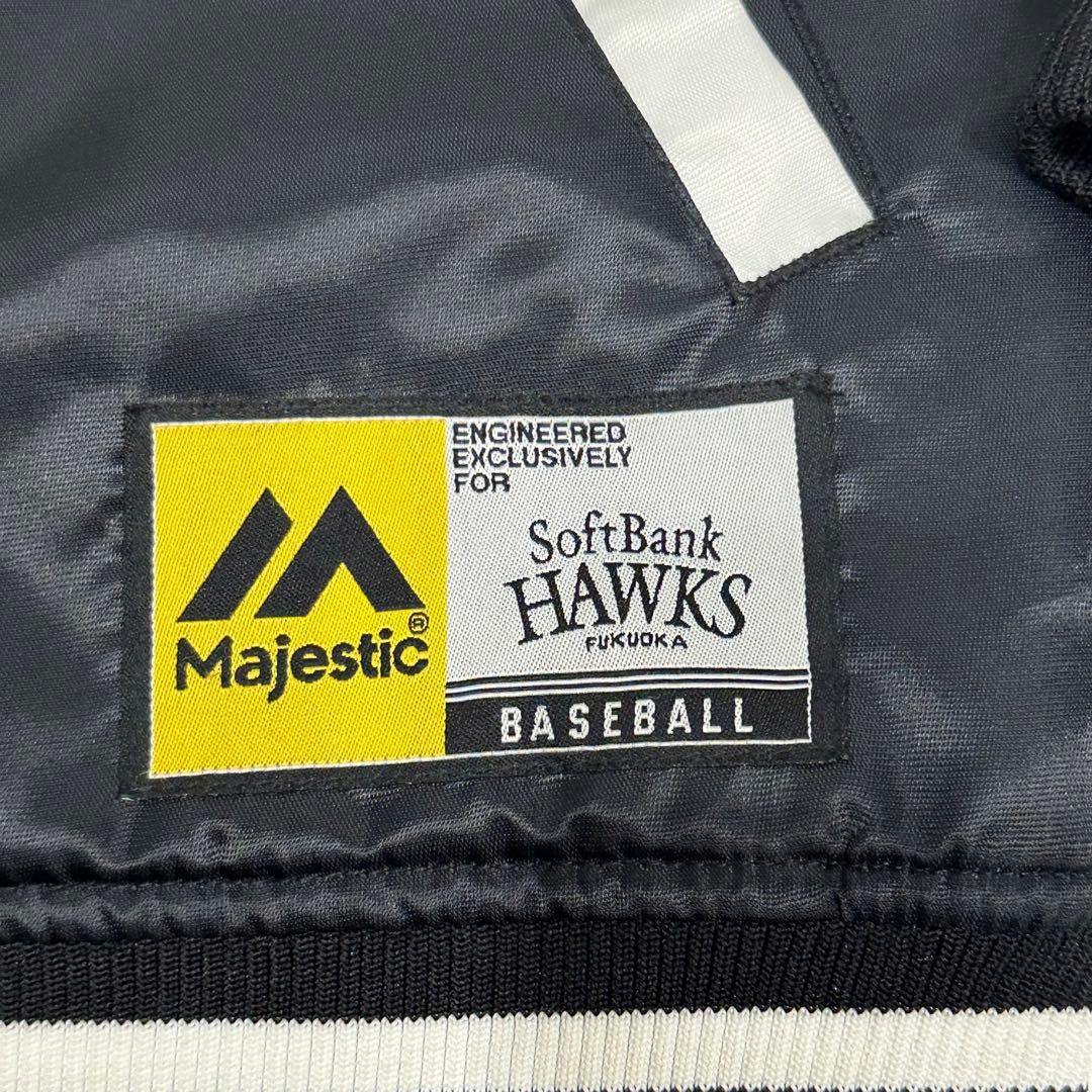 福岡ソフトバンクホークス majestic マジェスティック スタジャン 白緑M