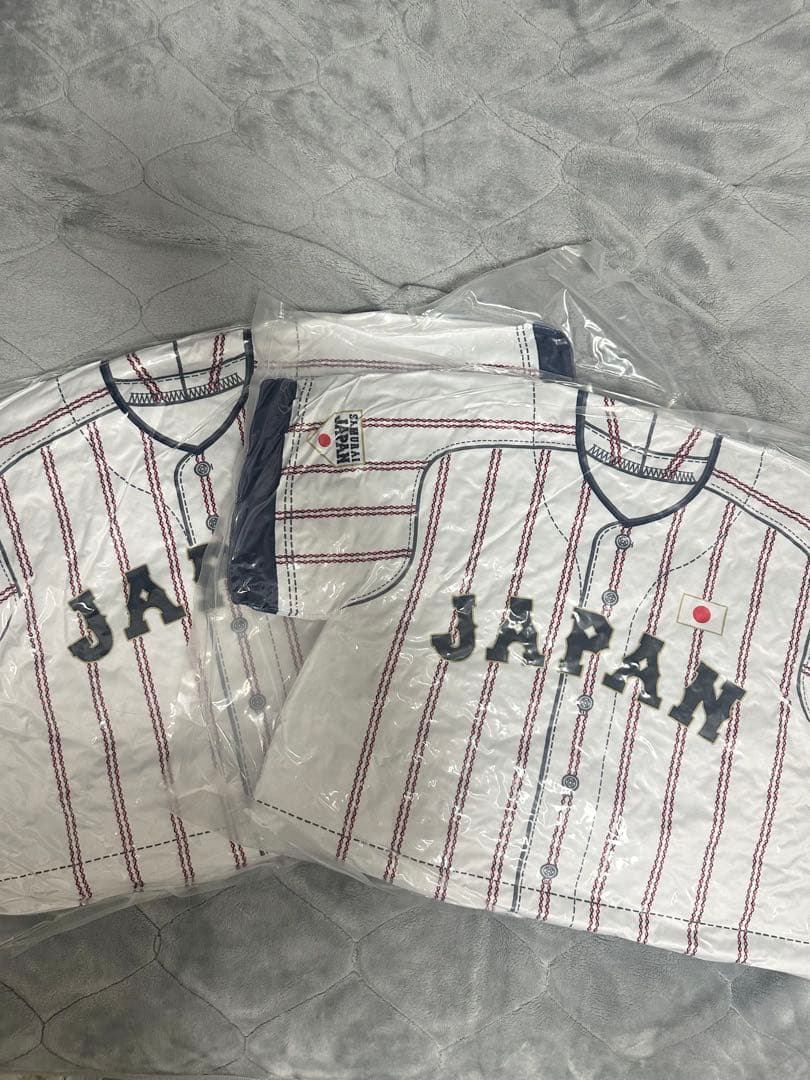 侍ジャパン JAPAN ユニフォーム型超BIGクッション 2個
