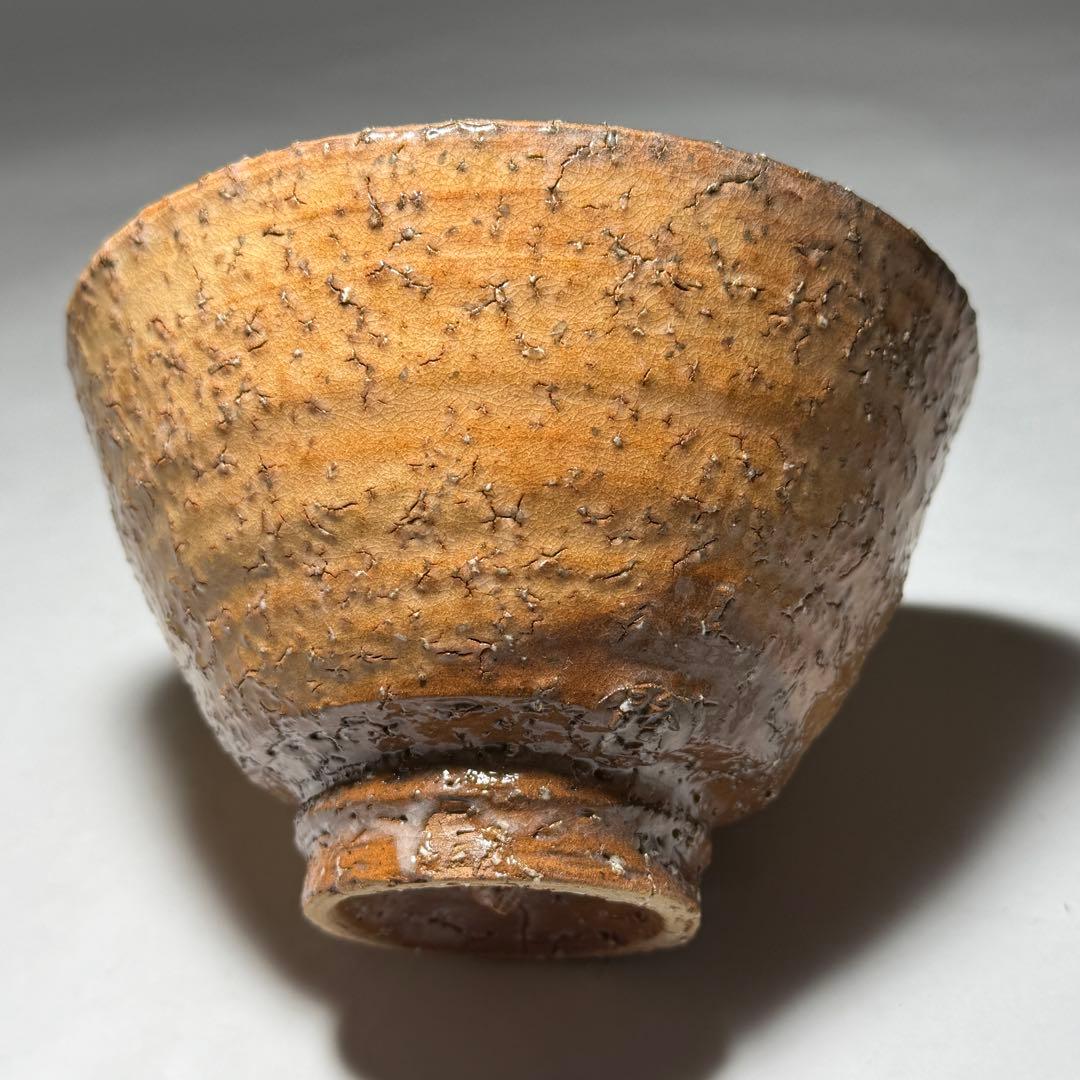 ◆萩焼窯元 長沢窯【原田隆峰】作 茶碗 四方桟共箱・共布・栞付 茶道具 抹茶碗◆