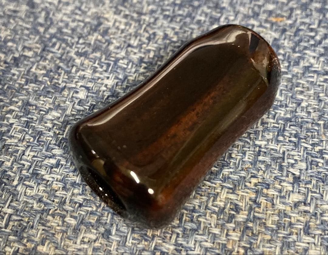 わたらせ樹脂工房製黒檀ノブ左