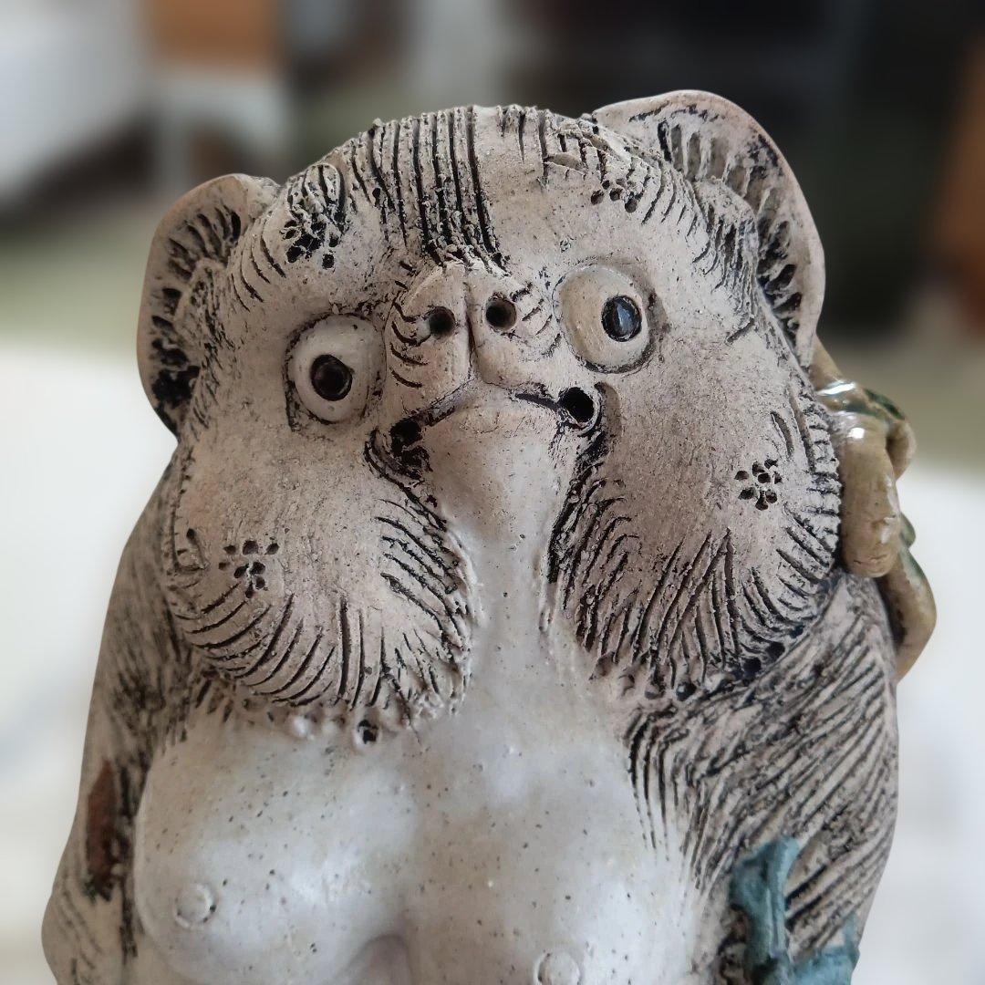 女の子のたぬき。分福茶釜の茂林寺ゆかり 約25cm