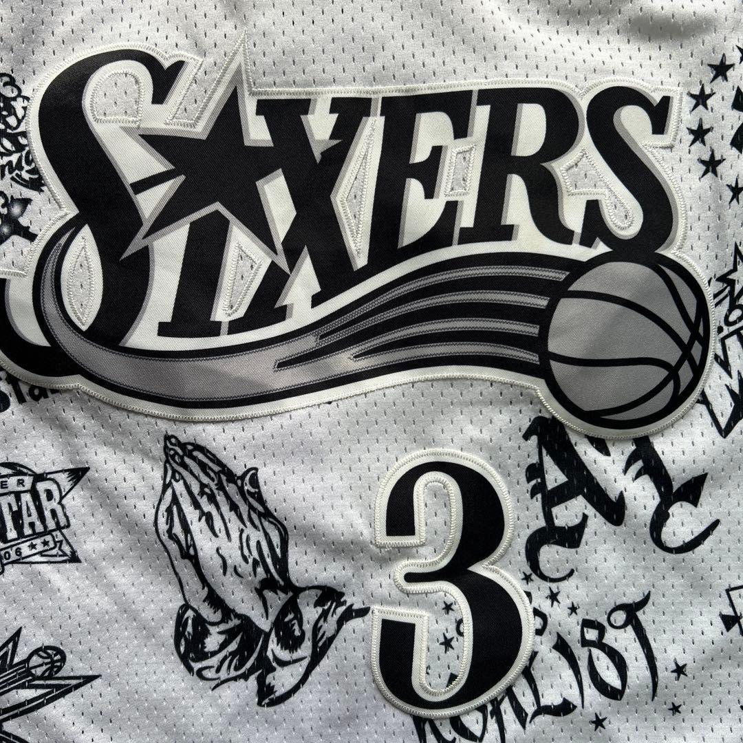 Iverson 3 Sixers メッシュジャージ 1997-98
