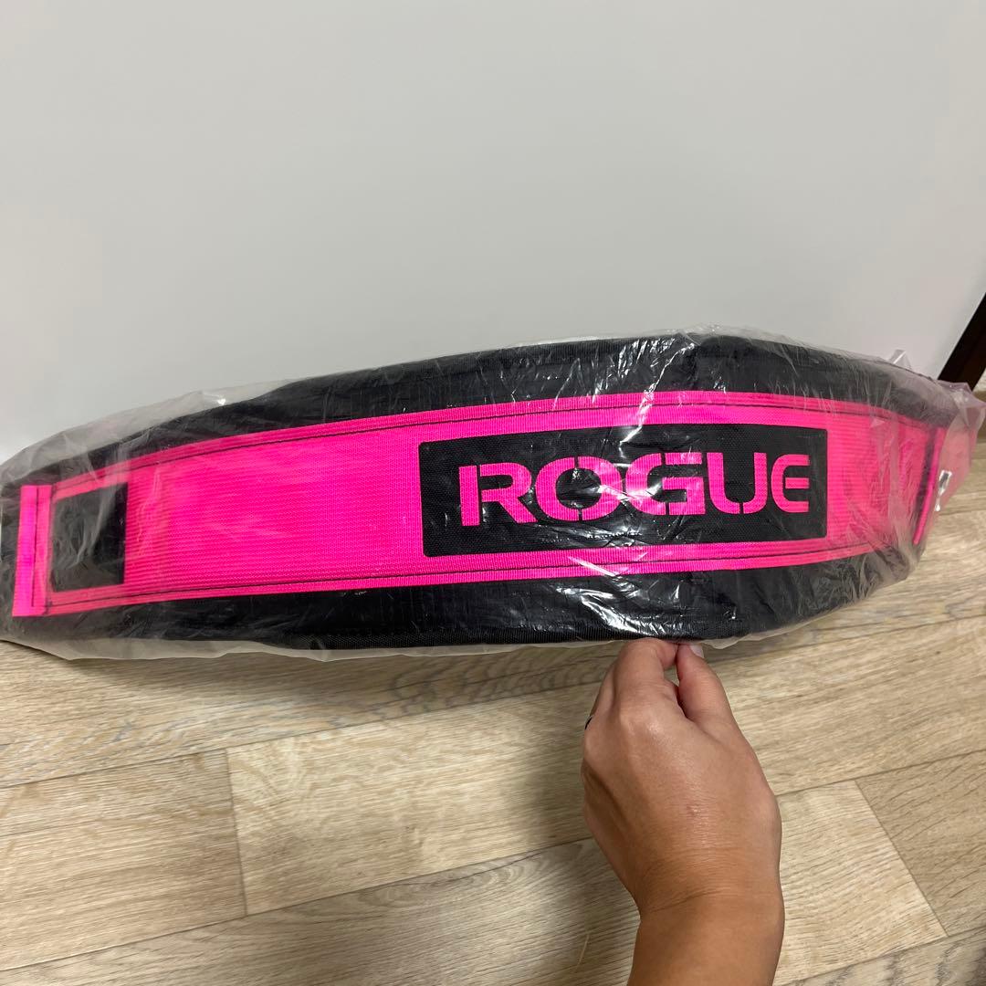 ROGUE USA ナイロン ウェイトリフティングベルトPink XLサイズ