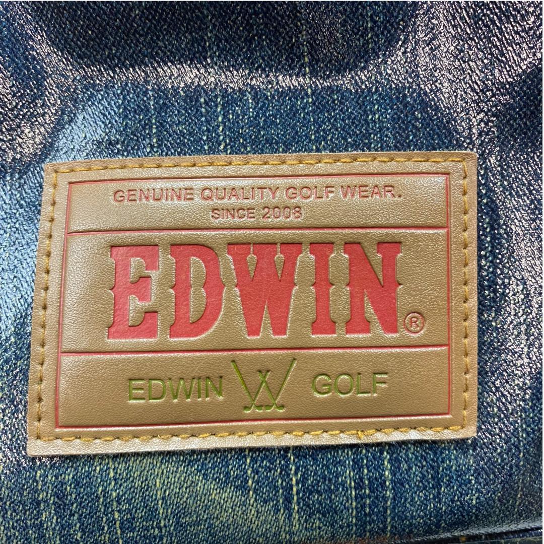 EDWIN エドウィン デニム風 ボストンバッグ デニム柄 ゴルフ