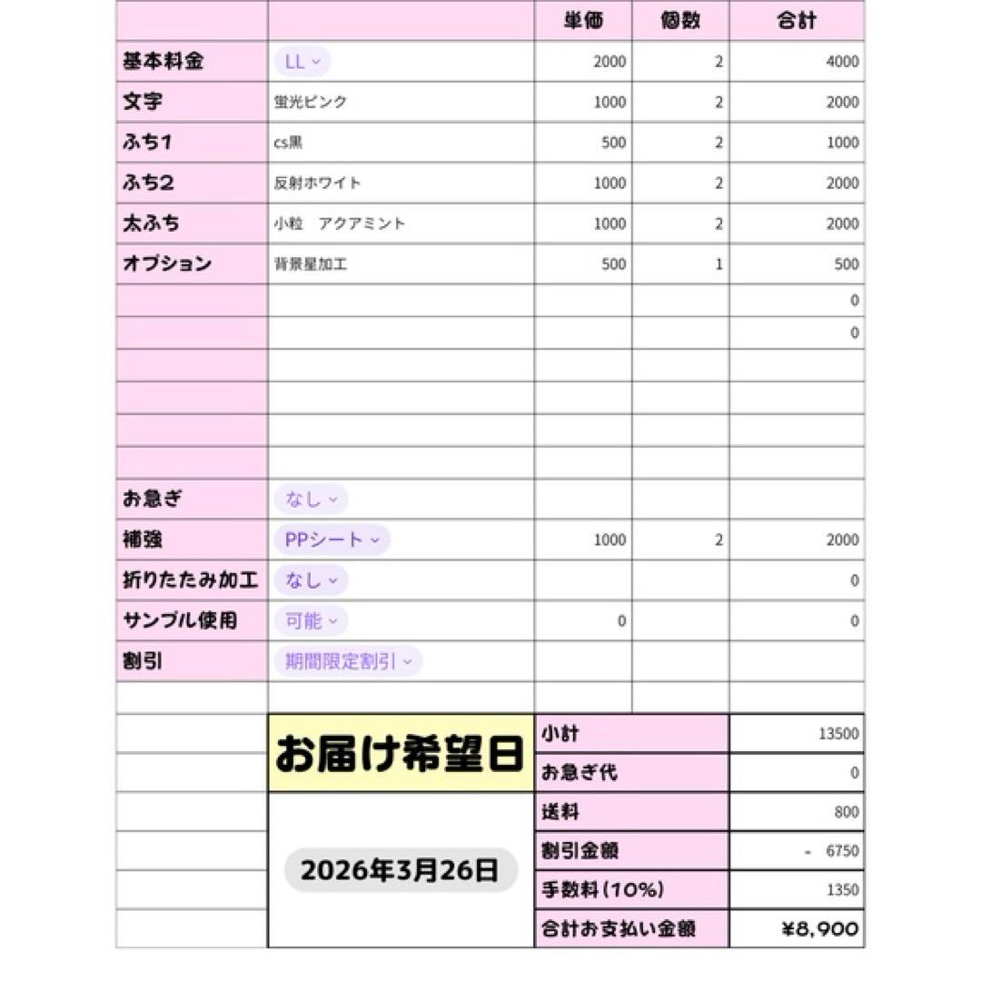 ネームボード うちわ文字 連結文字パネル うちわ屋さん オーダー