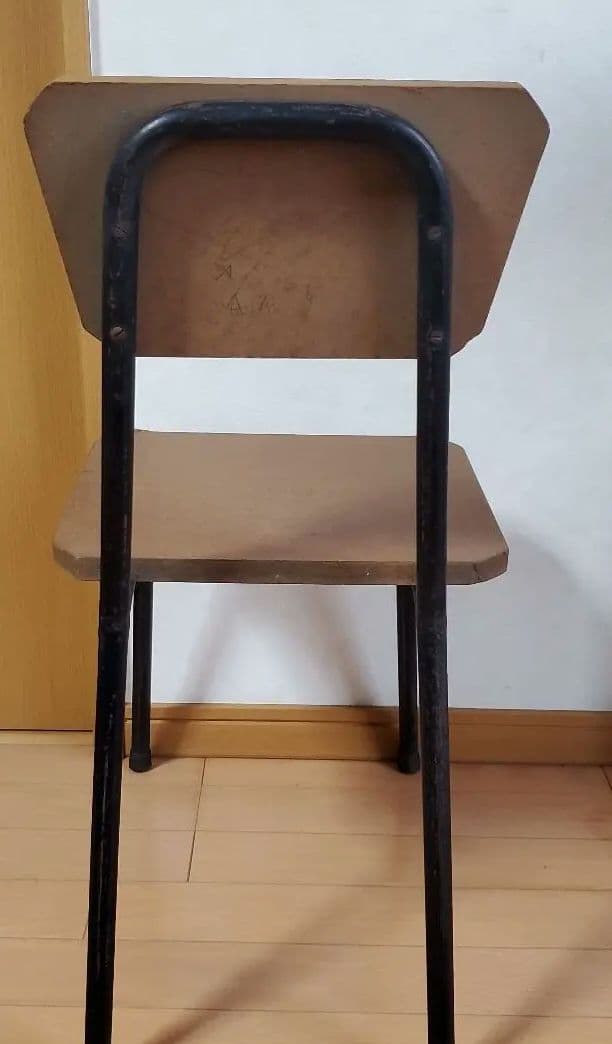 昭和レトロ 木製椅子 背もたれ付き