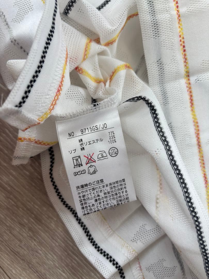 Black&White ポロシャツ ストライプ 半袖 新品未使用