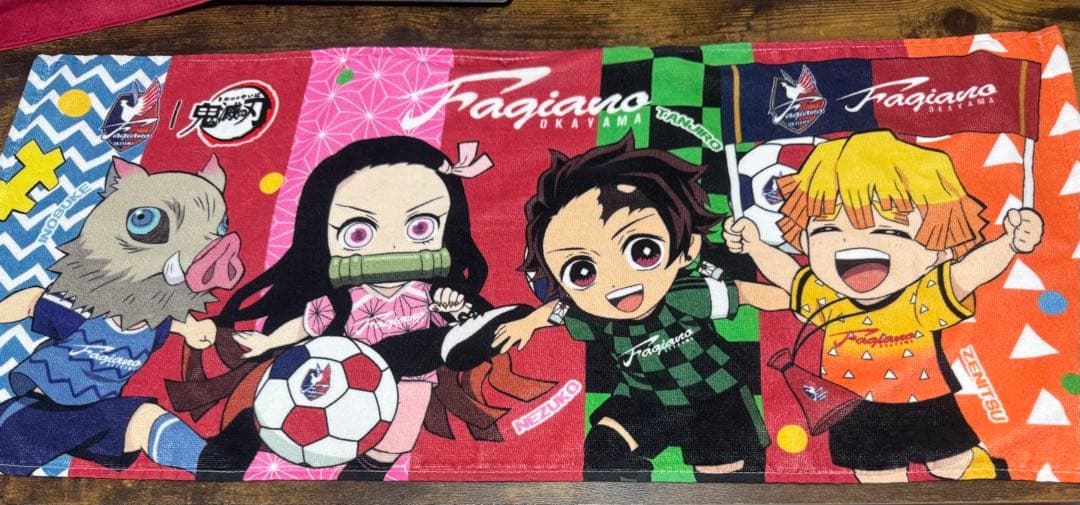 ファジアーノ岡山 鬼滅の刃 コラボ Tシャツ Lサイズ フェイスタオル セット