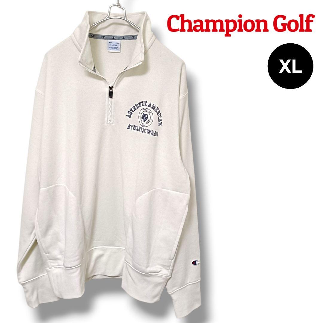 【春のスウェット】チャンピオンゴルフ ハーフジップスウェット XL メンズゴルフ