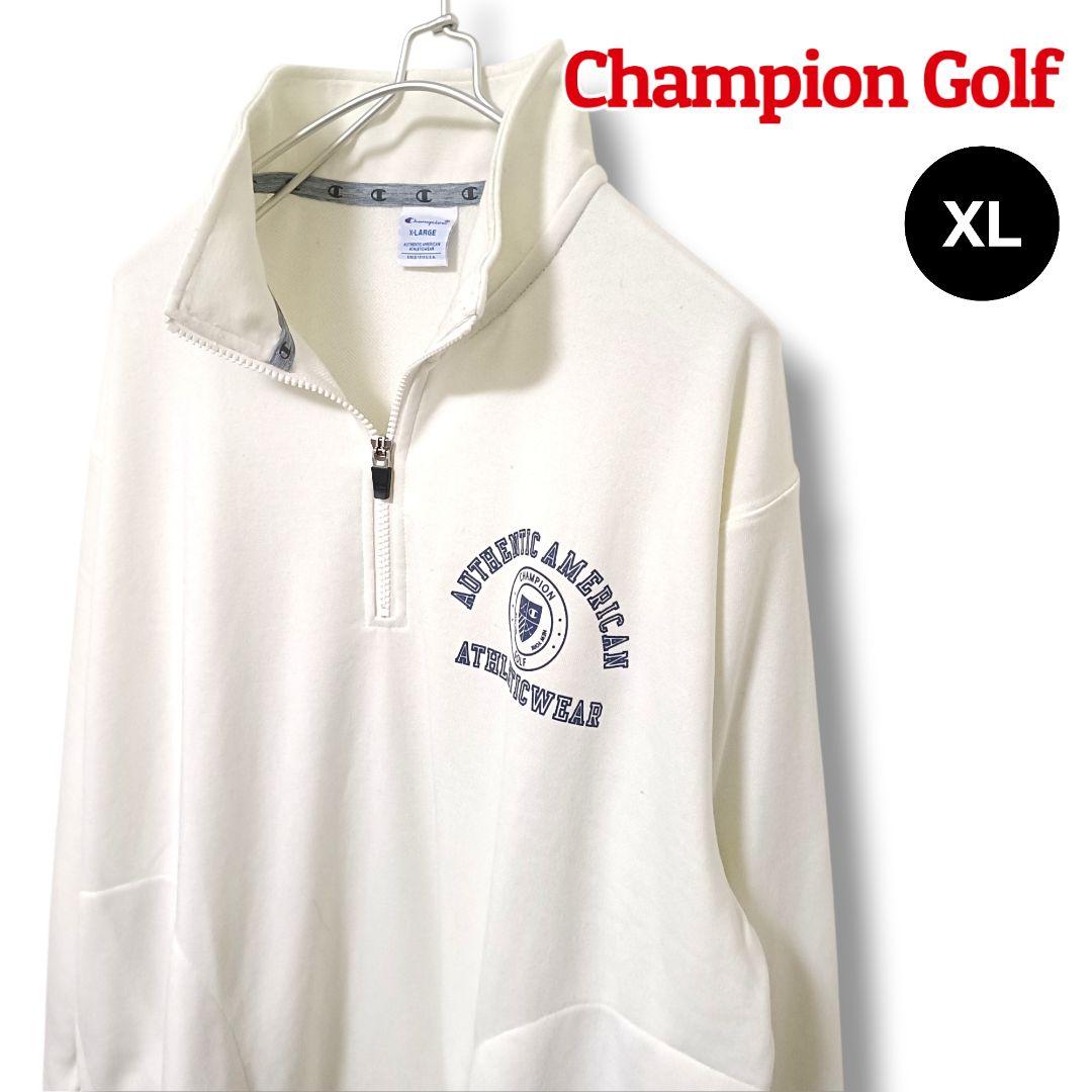 【春のスウェット】チャンピオンゴルフ ハーフジップスウェット XL メンズゴルフ
