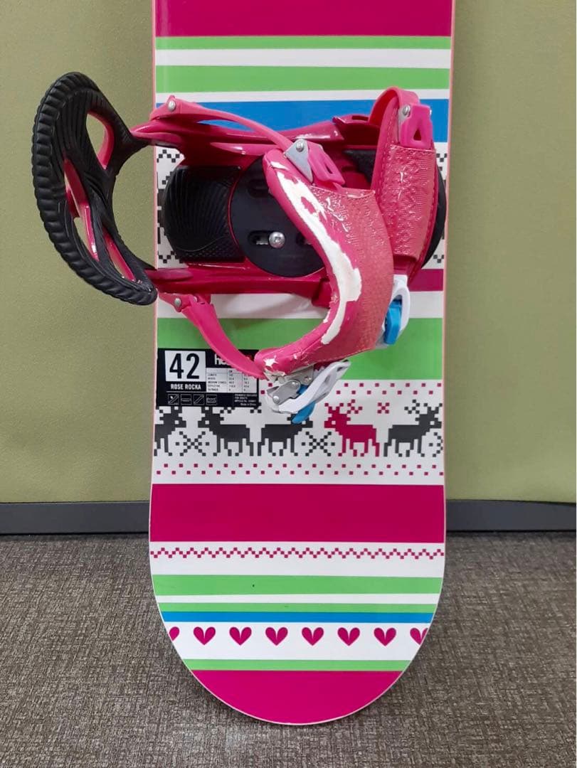 HEAD　スノーボード　ビンディング セット　ローズ　142cm　ヘッド