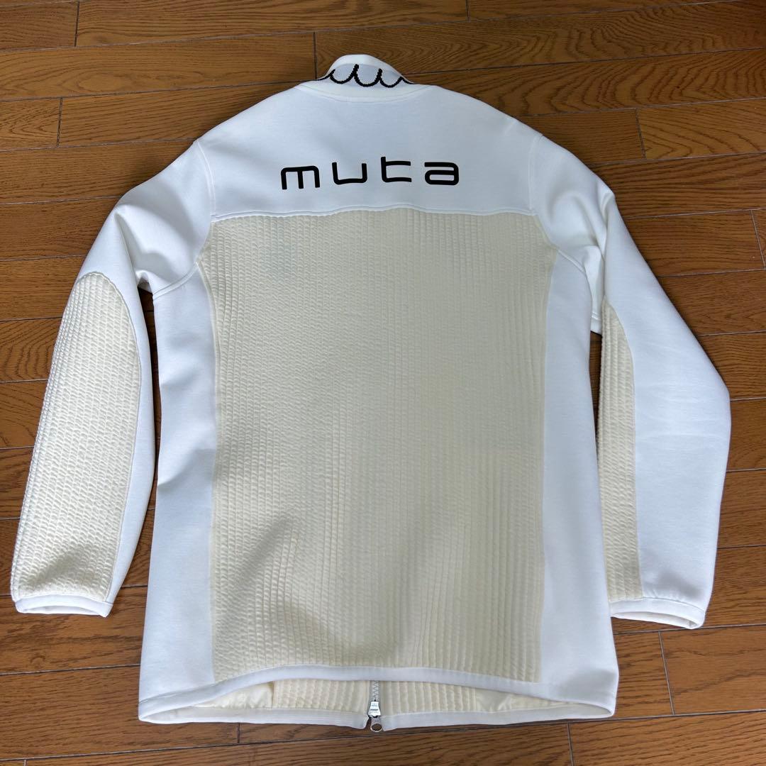 【未使用】muta marine GOLF ストライプキルトムーバブルブルゾン