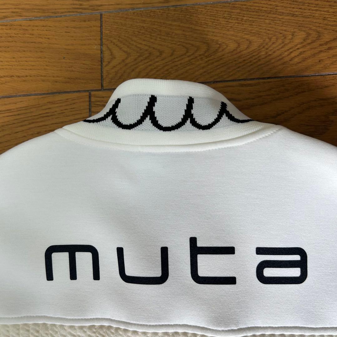 【未使用】muta marine GOLF ストライプキルトムーバブルブルゾン