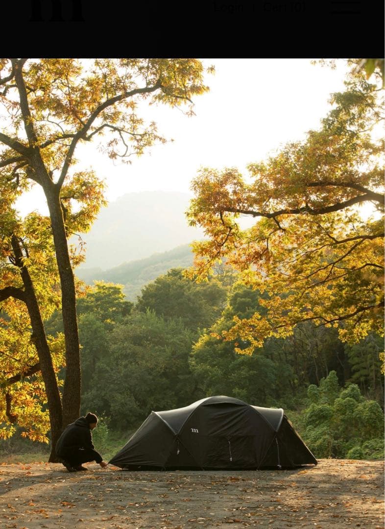ムラコNORM 3P TENT SHELTER ブラック　グランドシートセット